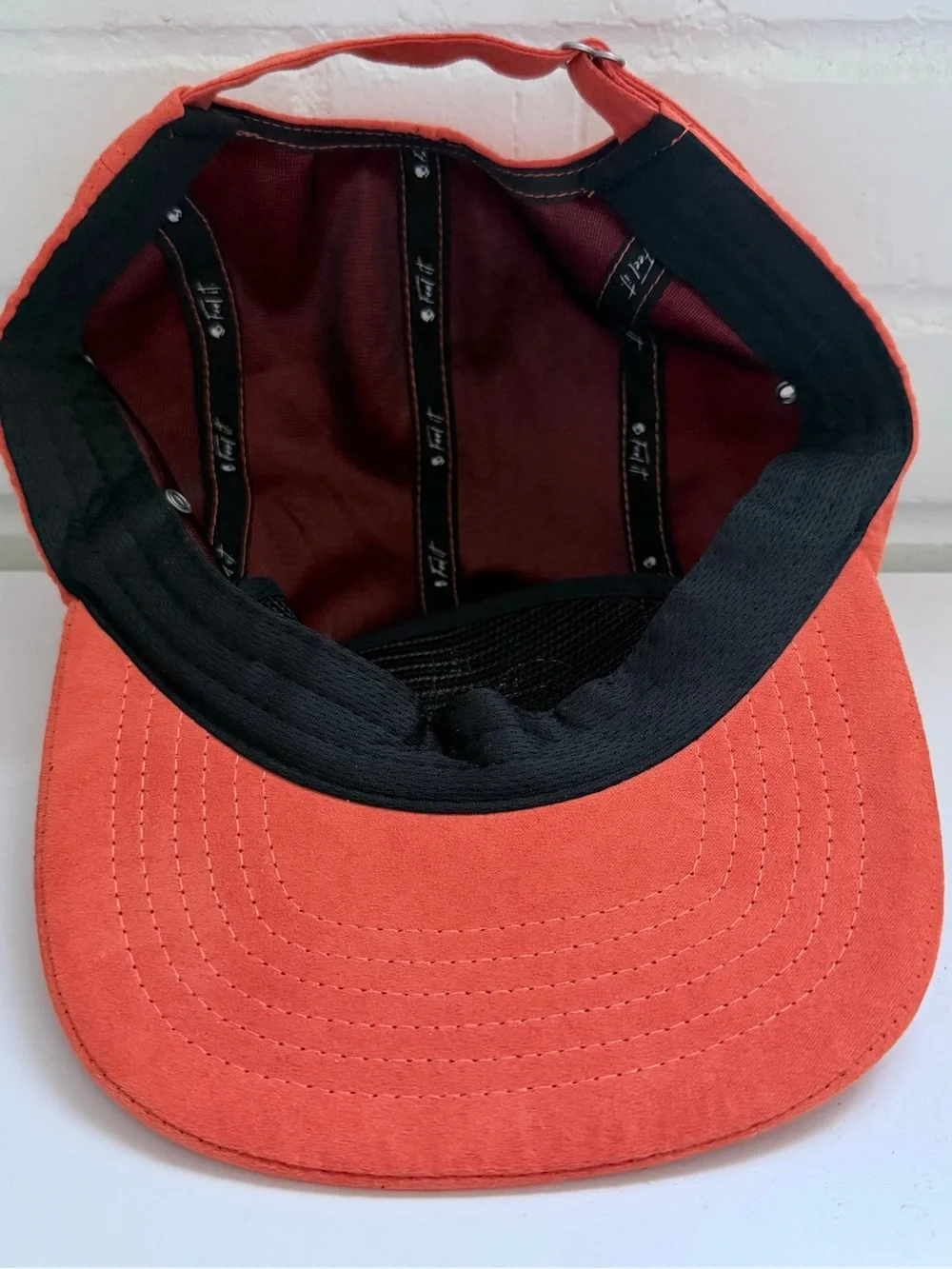 Rare Limited Edition SkullCandy 12 Moods Bold Tangerine 5Panel Hat Suede Orange